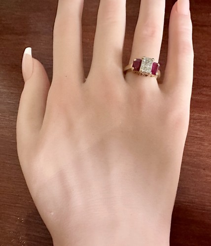 14k yellow gold pave - yellow, square